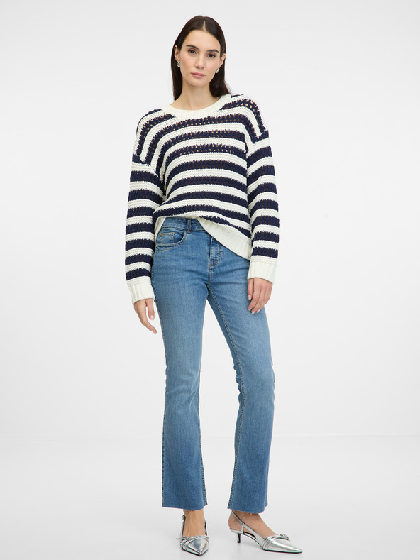 Orsay Σκούρο μπλε ριγέ γυναικείο πουλόβερ ORSAY
