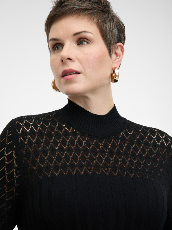 Orsay Μαύρο γυναικείο μάξι φόρεμα ORSAY