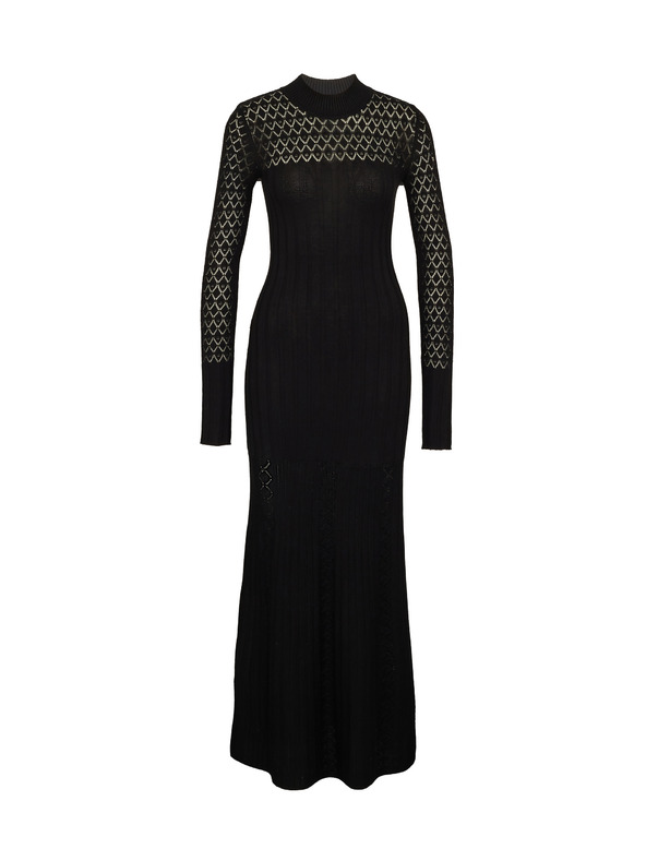 Orsay Μαύρο γυναικείο μάξι φόρεμα ORSAY