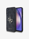 Guess Guess PU 4G Metal Logo Οπίσθιο Κάλυμμα για Samsung Galaxy A55 5G Γκρι