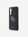 Guess Guess PU 4G Metal Logo Οπίσθιο Κάλυμμα για Samsung Galaxy A55 5G Γκρι