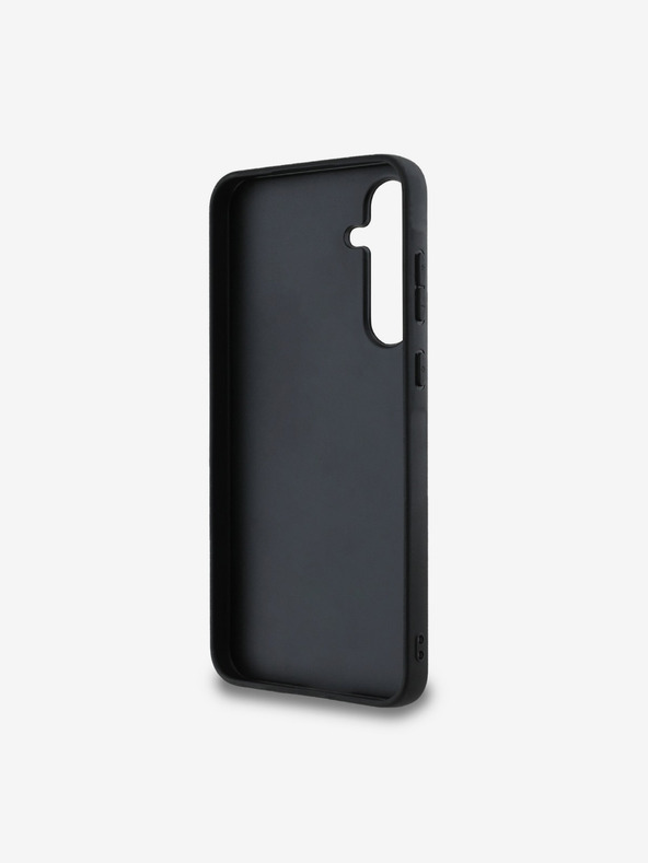 Guess Guess PU 4G Metal Logo Οπίσθιο Κάλυμμα για Samsung Galaxy A55 5G Γκρι