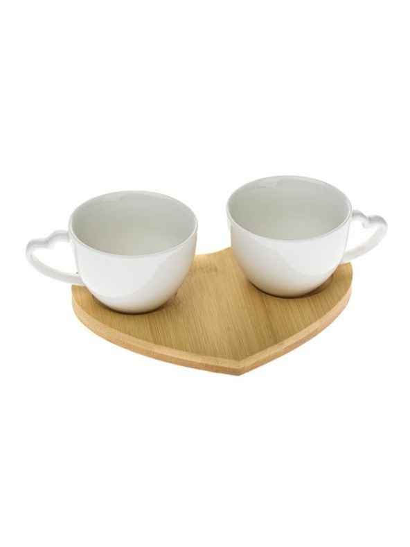 Casa de Engel Πορσελάνινες κούπες σε bamboo δίσκο, 1/24