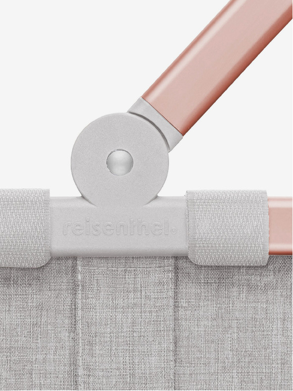 Reisenthel Γκρι καλάθι αγορών με ροζ πλαίσιο Reisenthel Carrybag