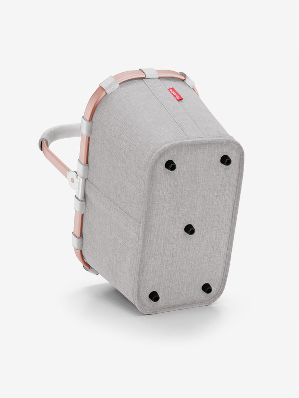 Reisenthel Γκρι καλάθι αγορών με ροζ πλαίσιο Reisenthel Carrybag