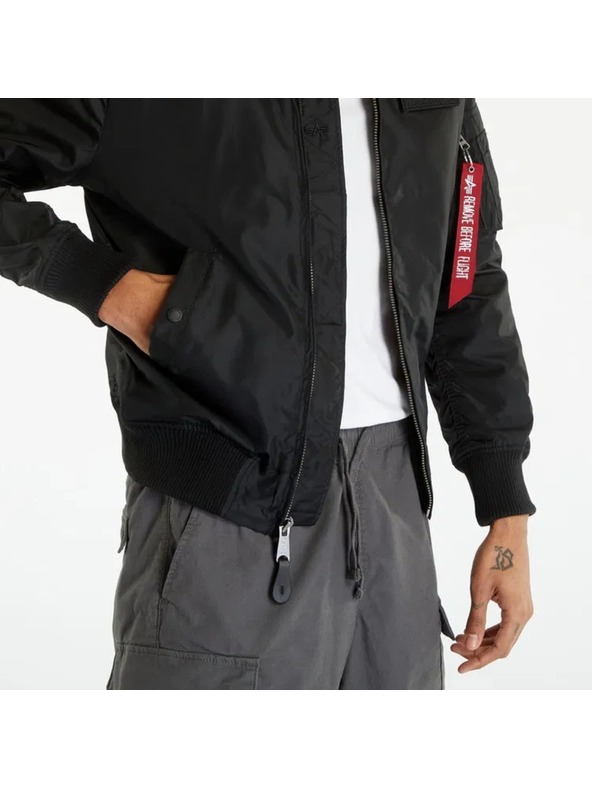 Alpha Industries Ανδρικό μαύρο bomber μπουφάν Alpha Industries MA-1 TT Hood