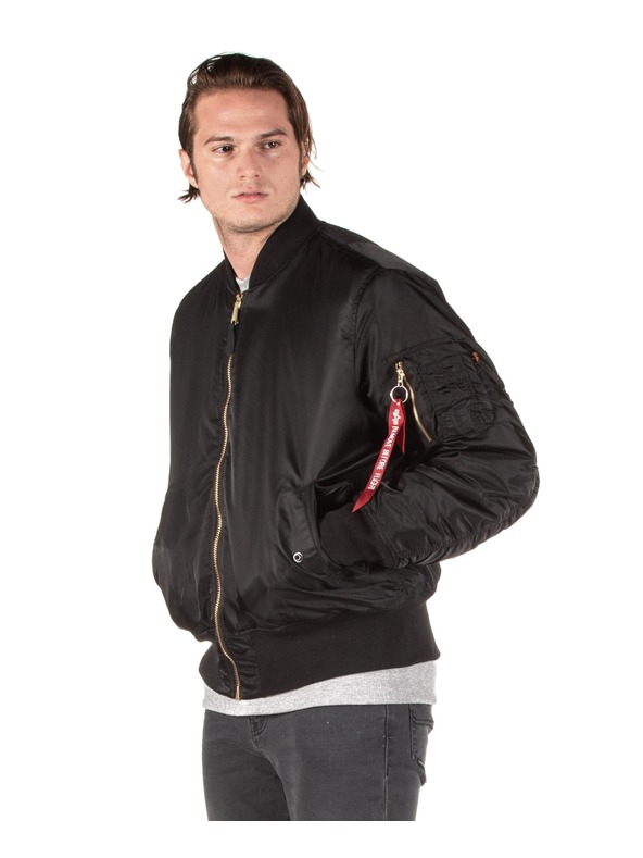 Alpha Industries Ανδρικό μαύρο bomber μπουφάν Alpha Industries MA-1 Heritage