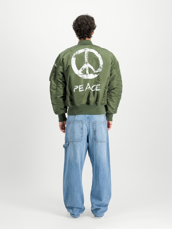 Alpha Industries Ανδρικό πράσινο bomber μπουφάν Alpha Industries MA-1 Peace
