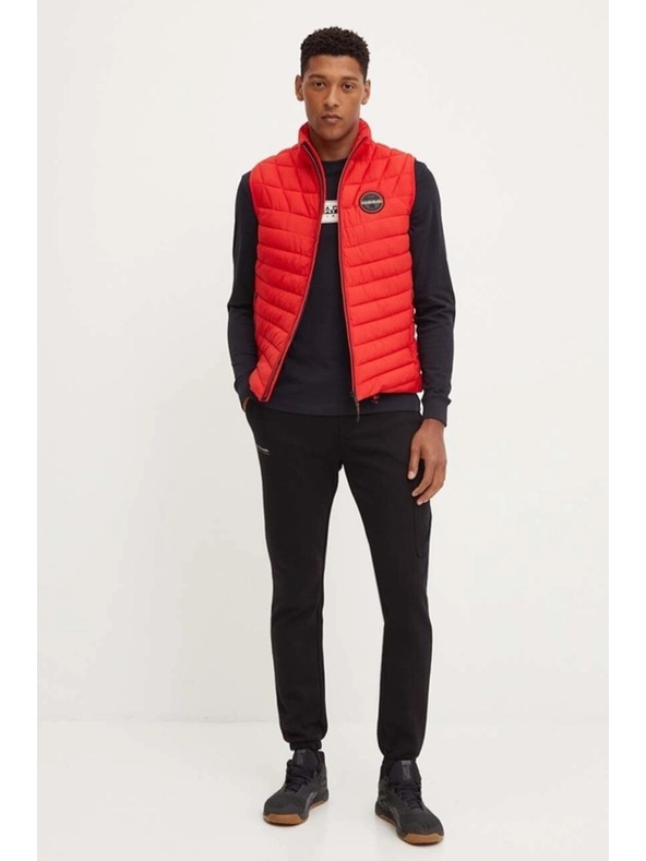 Napapijri Ανδρικό μαύρο παντελόνι φόρμας Napapijri M-Badge Cargo