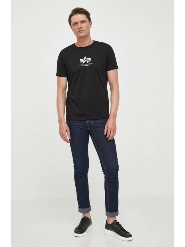 Alpha Industries Ανδρικό μαύρο t-shirt Basic T-Shirt Alpha Industries Black