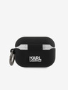 Karl Lagerfeld Θήκη σιλικόνης Rue St Guillaume για Airpods Pro Black Karl Lagerfeld