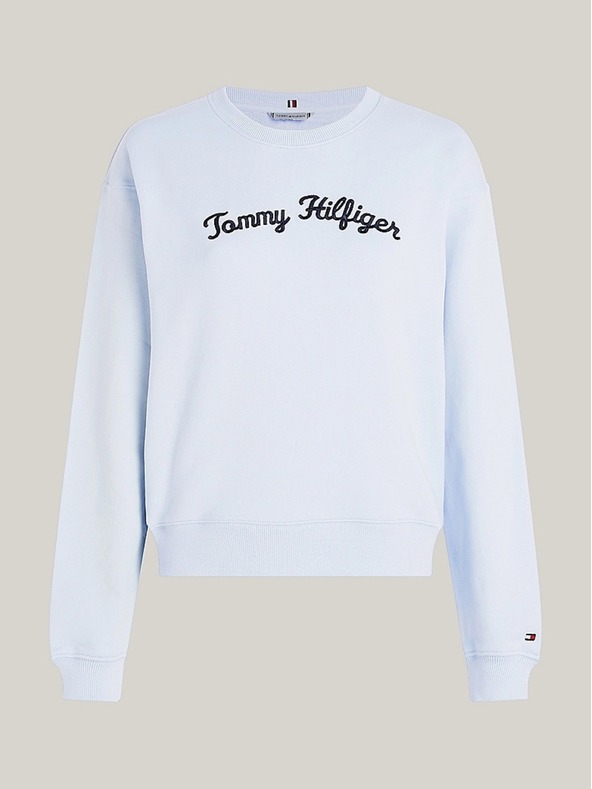 Tommy Hilfiger Γυναικείο ανοιχτό μπλε vintage πουλόβερ Tommy Hilfiger