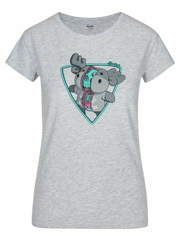 Kilpi Ανοιχτό γκρι γυναικείο βαμβακερό μπλουζάκι Kilpi Albion