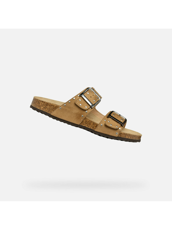 Geox Κρεμ γυναικείες παντόφλες Geox Brionia R