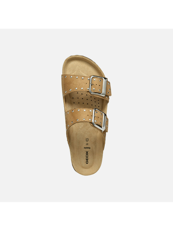 Geox Κρεμ γυναικείες παντόφλες Geox Brionia R