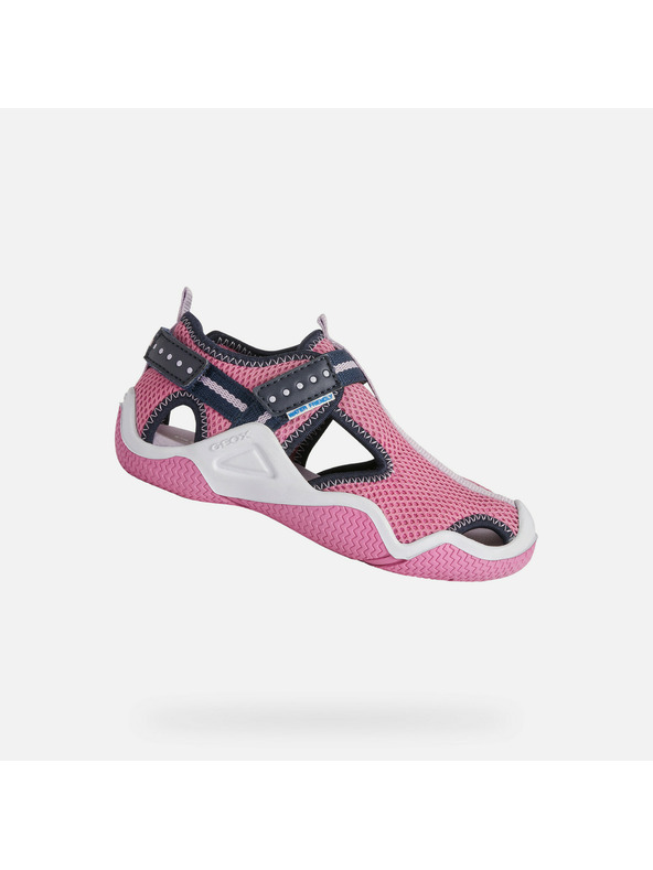Geox Μωβ παιδικά πέδιλα Geox Wader