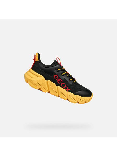 Geox Μαύρα παιδικά αθλητικά παπούτσια Geox Flexyper Fast