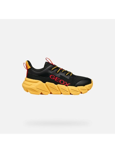 Geox Μαύρα παιδικά αθλητικά παπούτσια Geox Flexyper Fast
