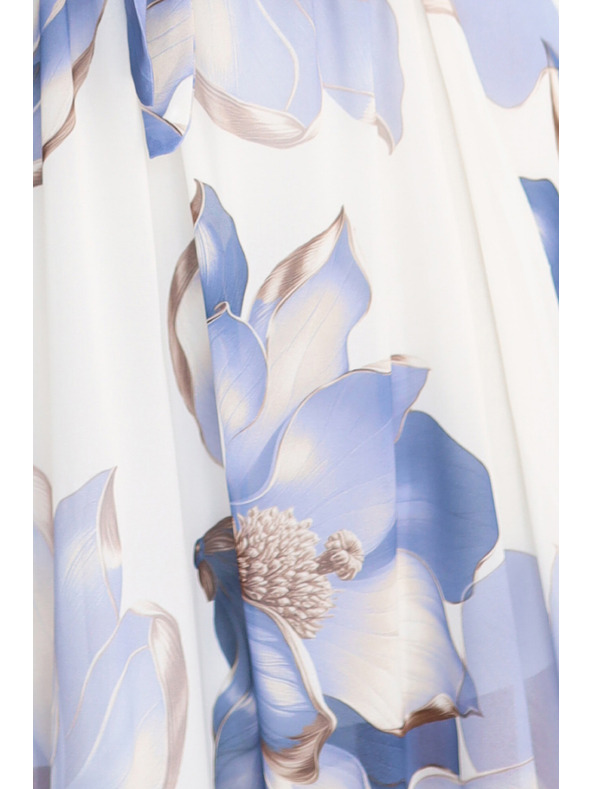 numoco Ρομαντικό φόρεμα με κρουαζέ λαιμόκοψη και αέρινα μανίκια