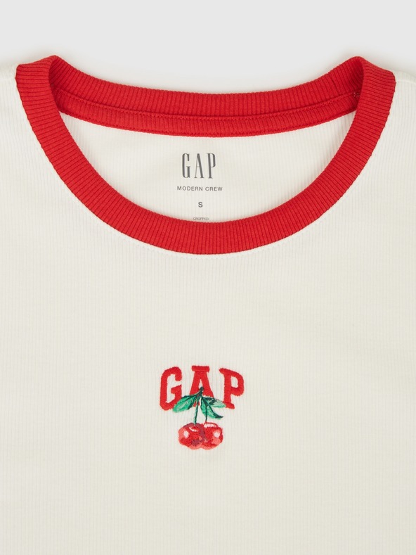 GAP Crop T-shirt με λογότυπο GAP