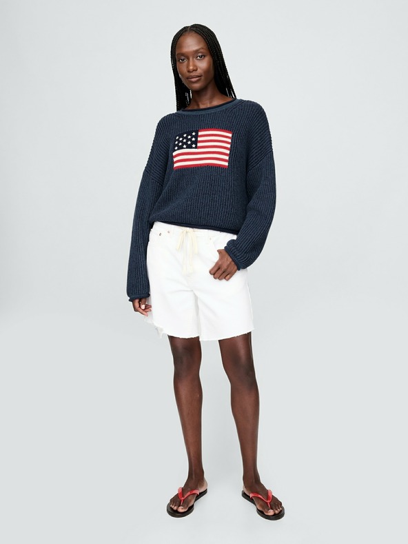 GAP Oversize crop πουλόβερ Americana GAP