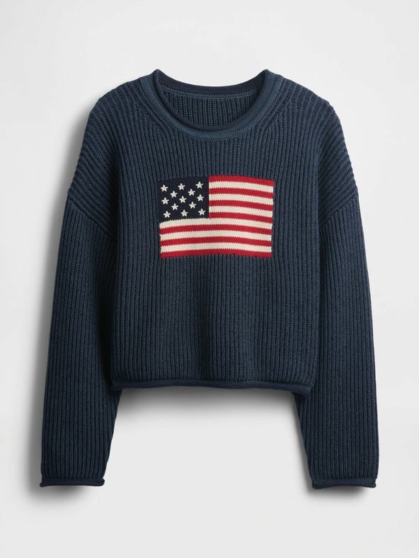 GAP Oversize crop πουλόβερ Americana GAP