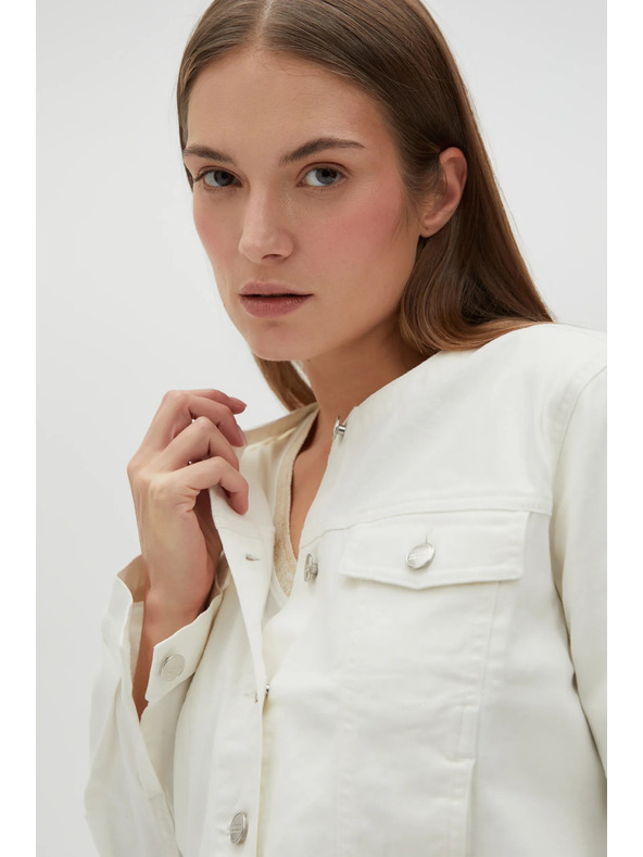 Moodo Λευκό γυναικείο σακάκι Moodo