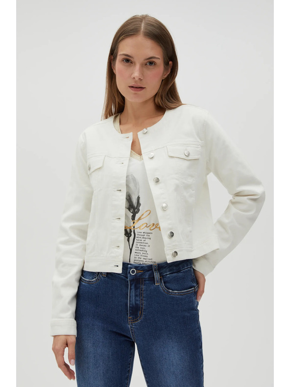 Moodo Λευκό γυναικείο σακάκι Moodo