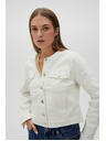 Moodo Λευκό γυναικείο σακάκι Moodo