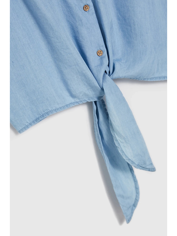 Moodo Μπλε γυναικεία πουκαμίσα Moodo