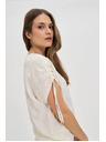 Moodo Λευκό γυναικείο μπλουζάκι Moodo