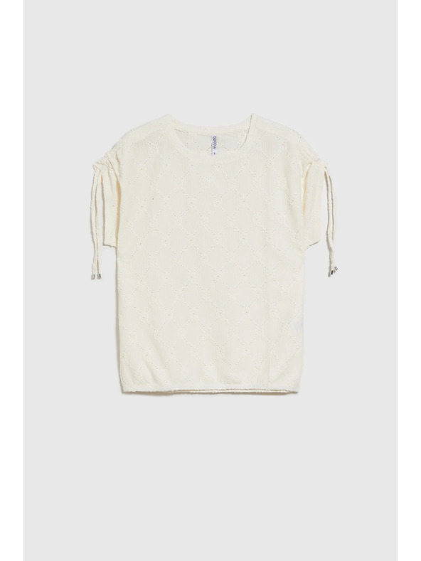 Moodo Λευκό γυναικείο μπλουζάκι Moodo