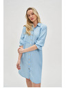 Moodo Μπλε γυναικείο φόρεμα Moodo