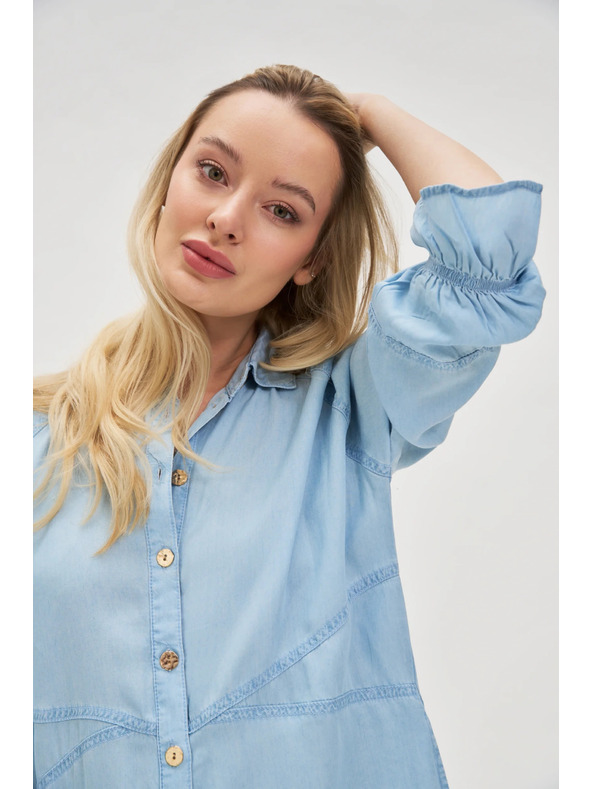 Moodo Μπλε γυναικείο φόρεμα Moodo