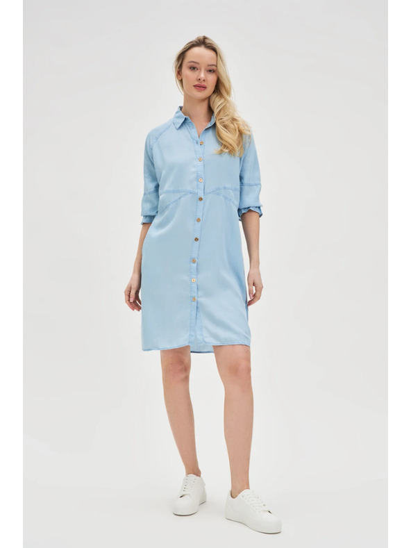 Moodo Μπλε γυναικείο φόρεμα Moodo