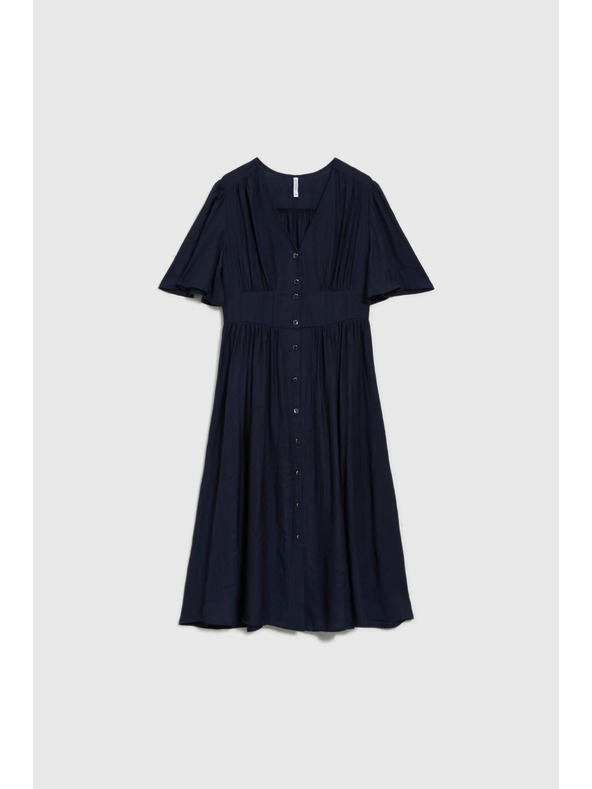 Moodo Σκούρο μπλε γυναικείο φόρεμα Moodo