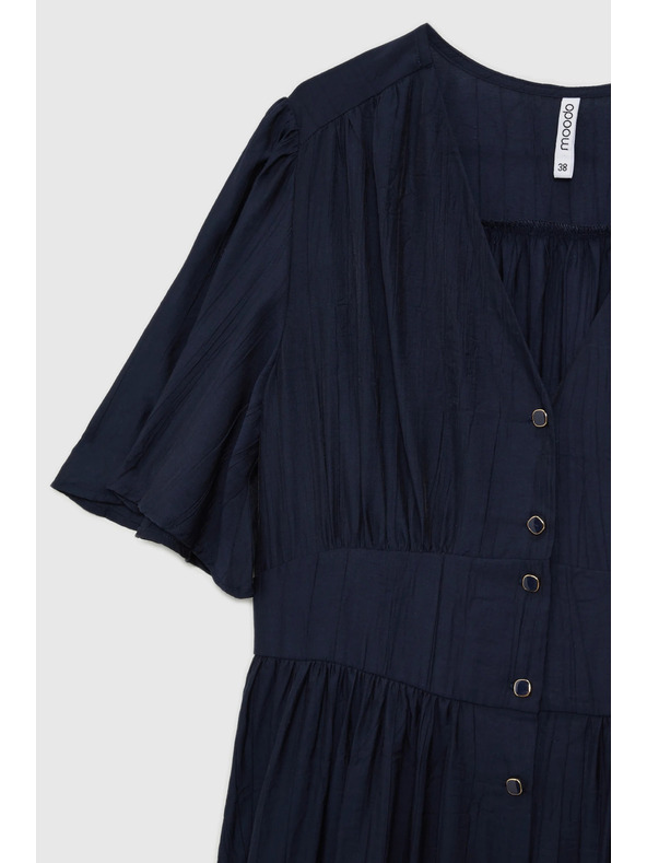 Moodo Σκούρο μπλε γυναικείο φόρεμα Moodo