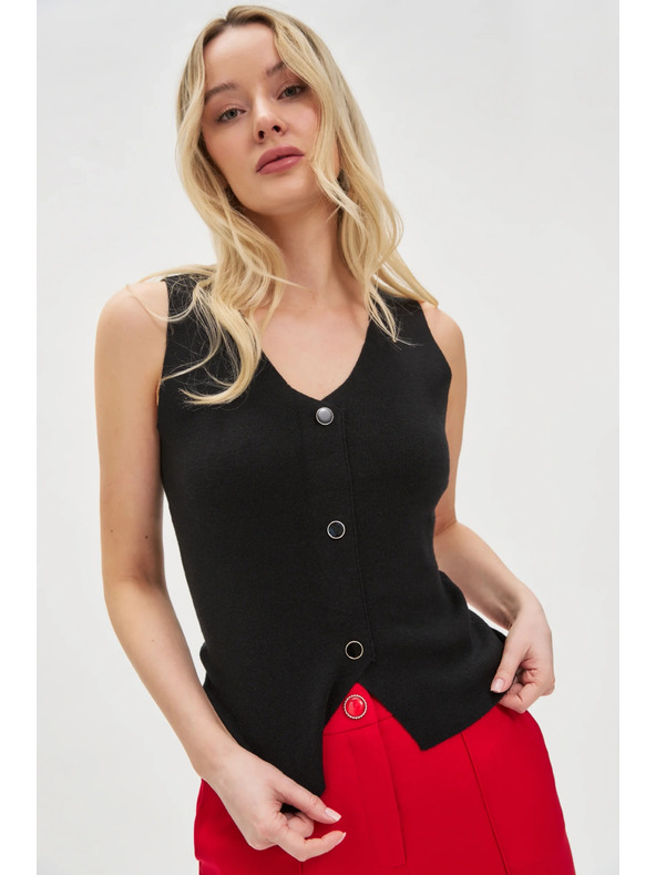 Moodo Μαύρη γυναικεία μπλούζα Moodo