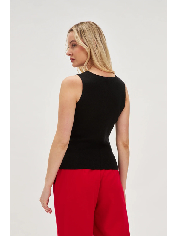 Moodo Μαύρη γυναικεία μπλούζα Moodo