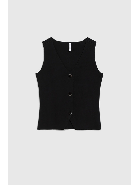 Moodo Μαύρη γυναικεία μπλούζα Moodo