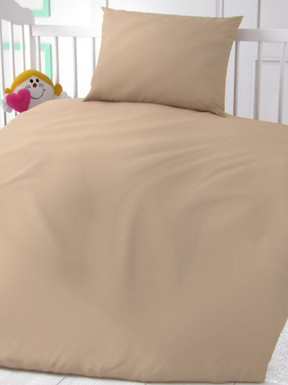 Kvalitex Βαμβακερά κλινοσκεπάσματα για βρεφικές κούνιες μπεζ