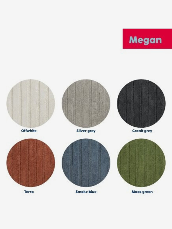 Kela Πατάκι μπάνιου Megan 100% βαμβακερό βρύο πράσινο 80,0x50,0x1,6εκ KELA