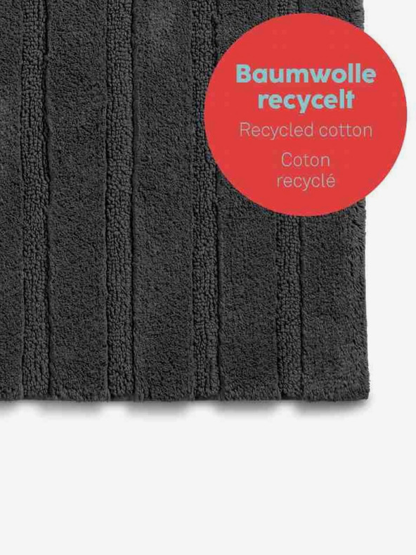 Kela Πατάκι μπάνιου Megan 100 x 60 εκ. βαμβακερό γκριλευκό KELA