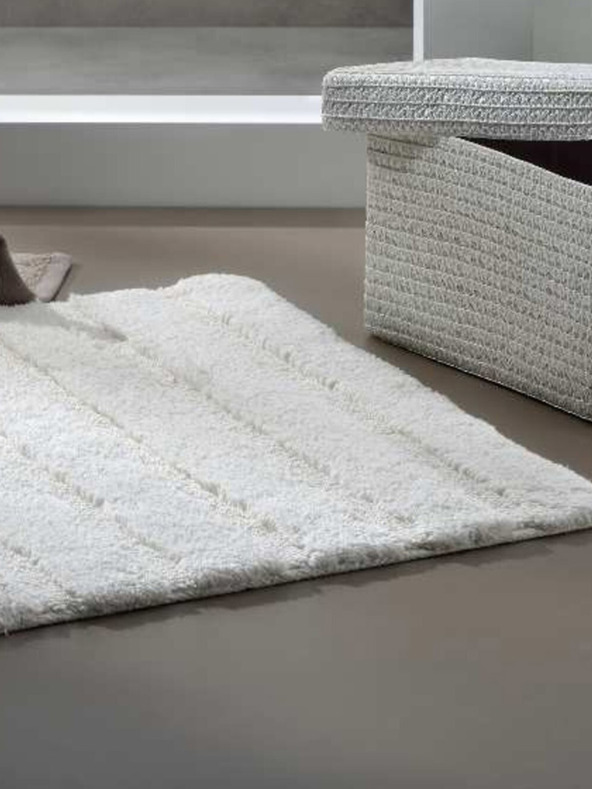 Kela Πατάκι μπάνιου Megan 100 x 60 εκ. βαμβακερό γκριλευκό KELA