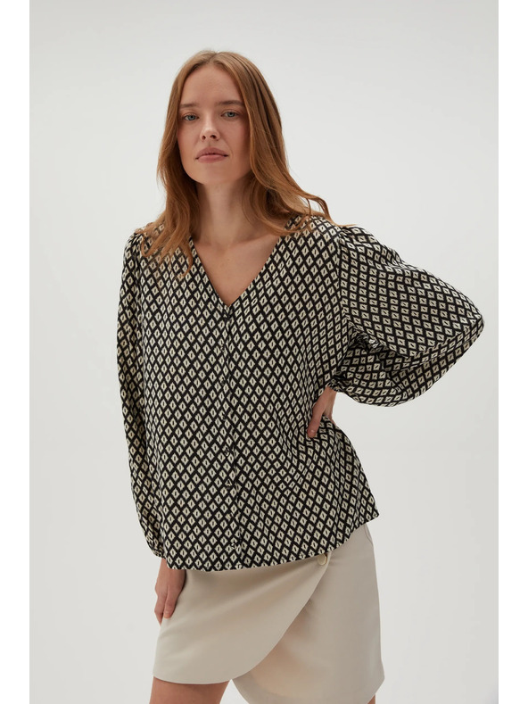 Moodo Μαύρο γυναικείο πουκάμισο