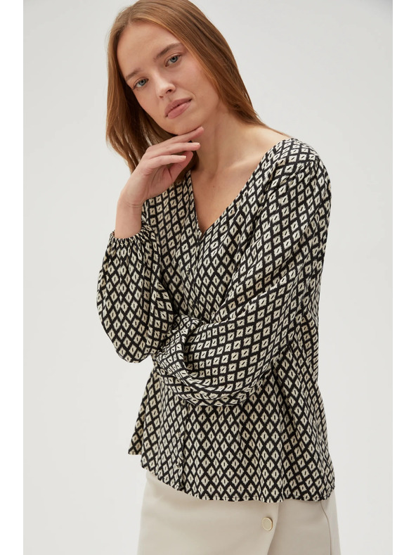 Moodo Μαύρο γυναικείο πουκάμισο