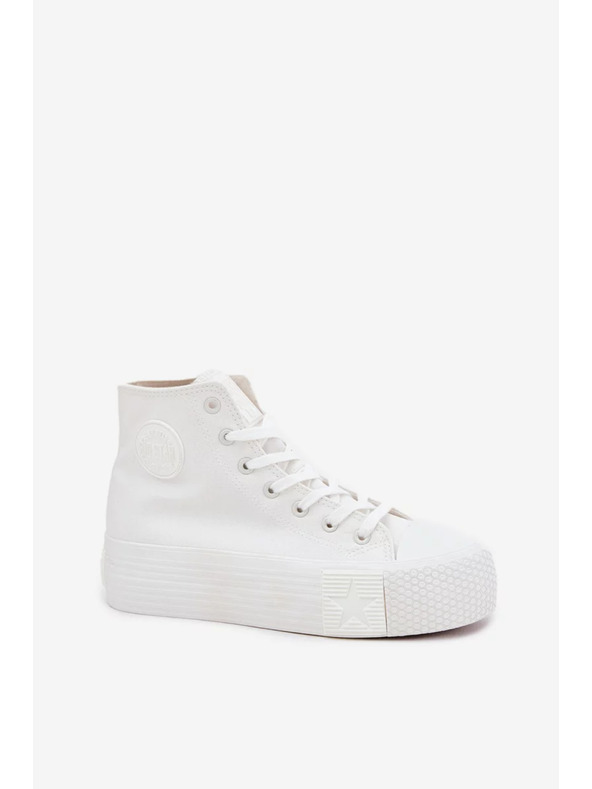 BIG STAR SHOES Γυναικεία υφασμάτινα αθλητικά παπούτσια με πλατφόρμα Big Star
