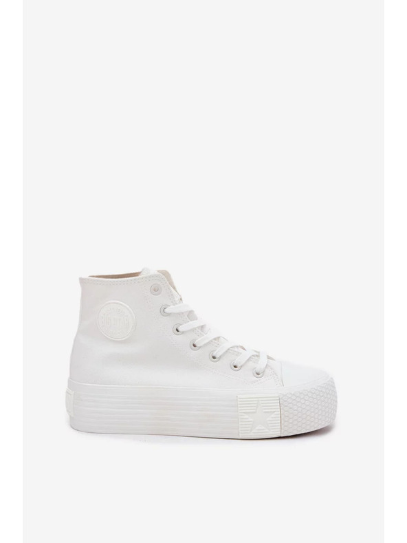 BIG STAR SHOES Γυναικεία υφασμάτινα αθλητικά παπούτσια με πλατφόρμα Big Star