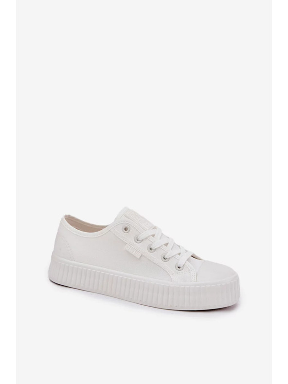 BIG STAR SHOES Γυναικεία υφασμάτινα αθλητικά παπούτσια με πλατφόρμα Big Star