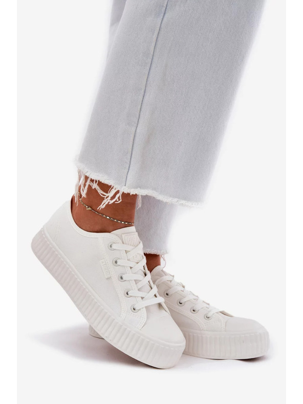 BIG STAR SHOES Γυναικεία υφασμάτινα αθλητικά παπούτσια με πλατφόρμα Big Star